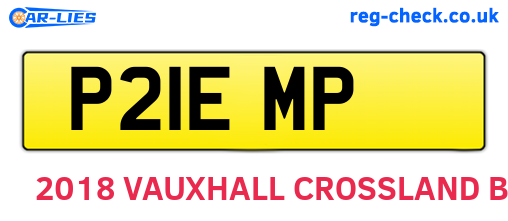 P21EMP are the vehicle registration plates.