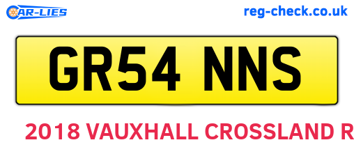 GR54NNS are the vehicle registration plates.