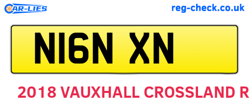 N16NXN are the vehicle registration plates.