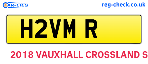 H2VMR are the vehicle registration plates.