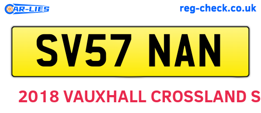 SV57NAN are the vehicle registration plates.