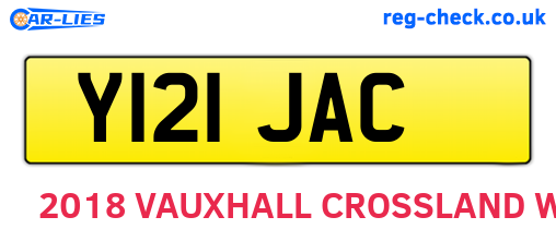 Y121JAC are the vehicle registration plates.