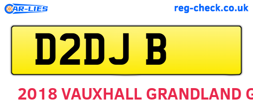 D2DJB are the vehicle registration plates.