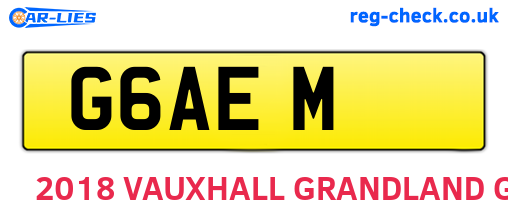 G6AEM are the vehicle registration plates.
