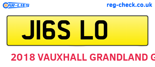 J16SLO are the vehicle registration plates.