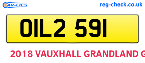 OIL2591 are the vehicle registration plates.