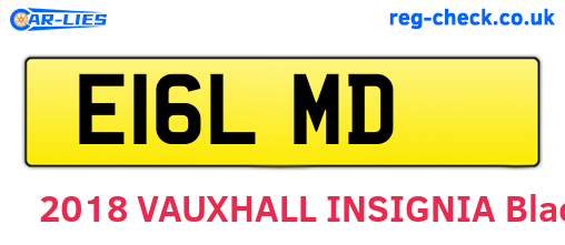 E16LMD are the vehicle registration plates.