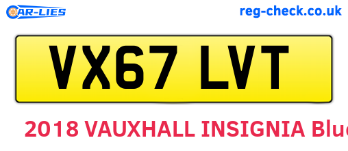 VX67LVT are the vehicle registration plates.