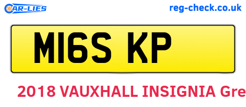 M16SKP are the vehicle registration plates.