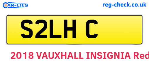 S2LHC are the vehicle registration plates.
