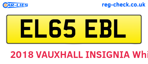 EL65EBL are the vehicle registration plates.