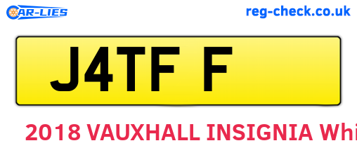 J4TFF are the vehicle registration plates.