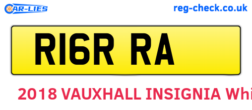 R16RRA are the vehicle registration plates.