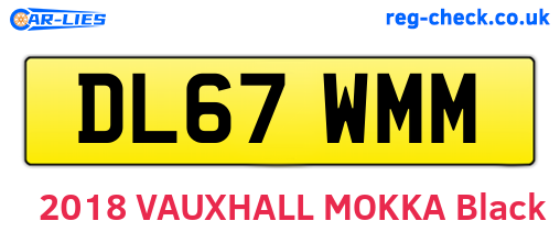 DL67WMM are the vehicle registration plates.
