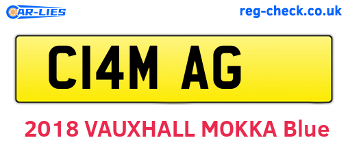 C14MAG are the vehicle registration plates.