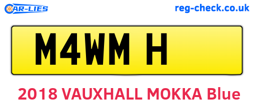 M4WMH are the vehicle registration plates.