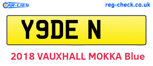 Y9DEN are the vehicle registration plates.