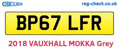 BP67LFR are the vehicle registration plates.