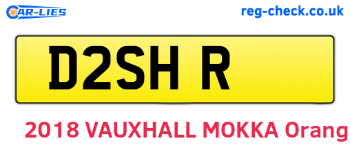 D2SHR are the vehicle registration plates.