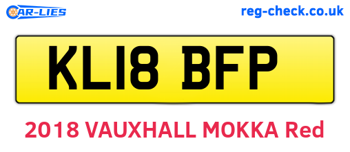 KL18BFP are the vehicle registration plates.