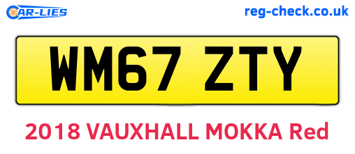 WM67ZTY are the vehicle registration plates.