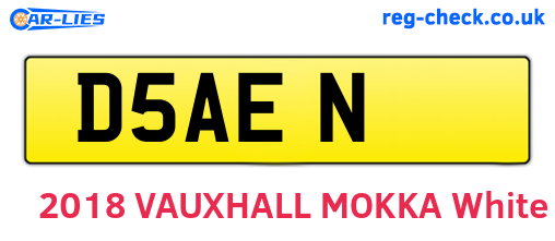 D5AEN are the vehicle registration plates.
