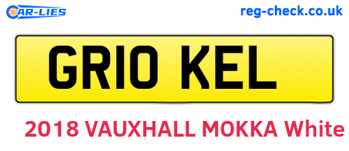 GR10KEL are the vehicle registration plates.