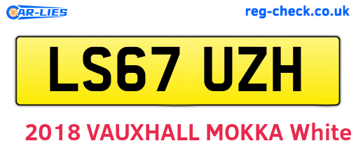 LS67UZH are the vehicle registration plates.