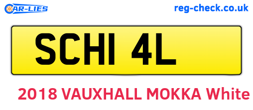 SCH14L are the vehicle registration plates.