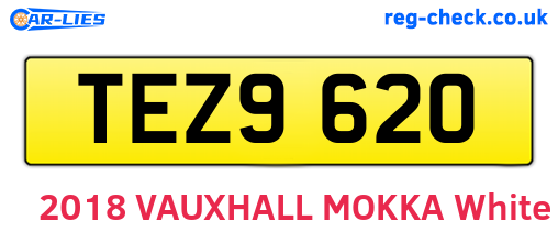 TEZ9620 are the vehicle registration plates.