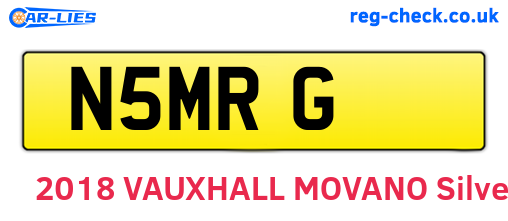 N5MRG are the vehicle registration plates.