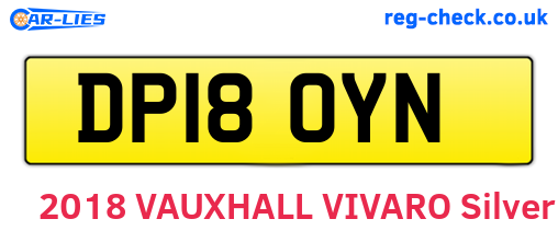 DP18OYN are the vehicle registration plates.