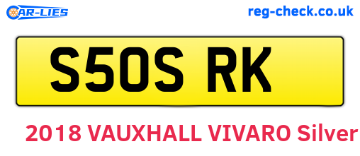 S50SRK are the vehicle registration plates.
