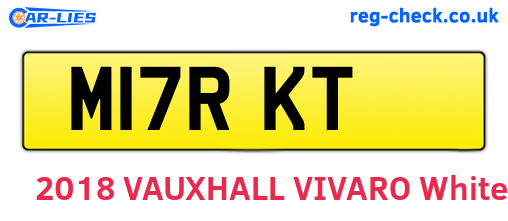 M17RKT are the vehicle registration plates.