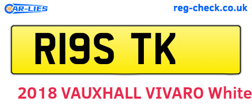 R19STK are the vehicle registration plates.
