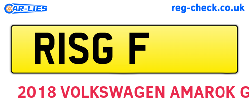 R1SGF are the vehicle registration plates.