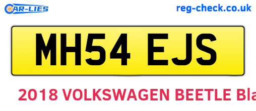 MH54EJS are the vehicle registration plates.