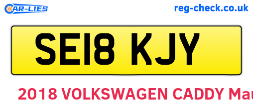SE18KJY are the vehicle registration plates.