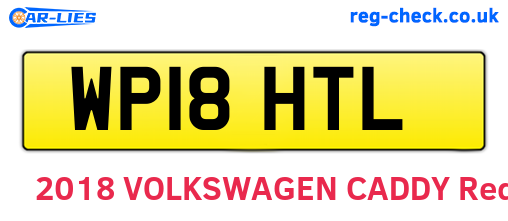 WP18HTL are the vehicle registration plates.