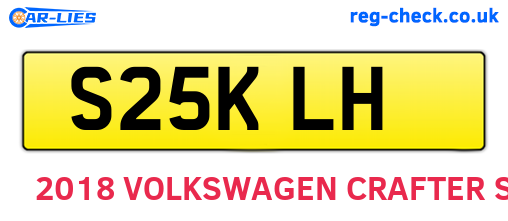 S25KLH are the vehicle registration plates.