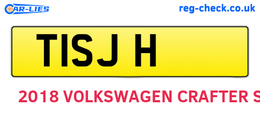 T1SJH are the vehicle registration plates.