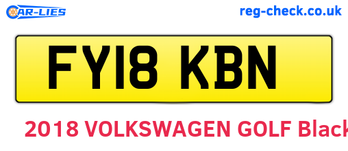 FY18KBN are the vehicle registration plates.