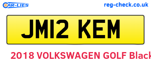 JM12KEM are the vehicle registration plates.