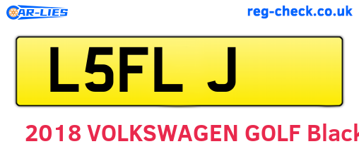 L5FLJ are the vehicle registration plates.