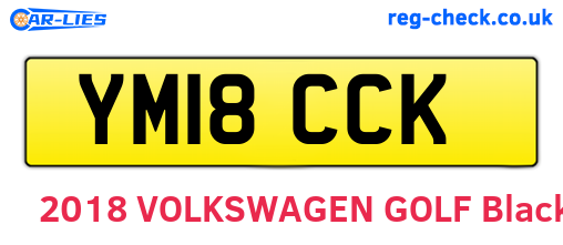 YM18CCK are the vehicle registration plates.