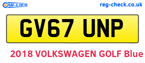 GV67UNP are the vehicle registration plates.