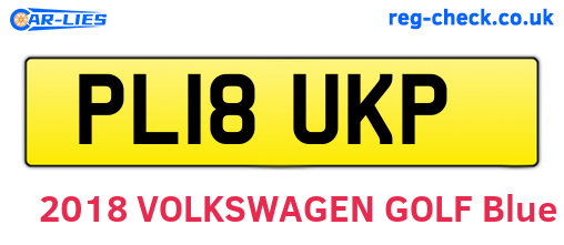 PL18UKP are the vehicle registration plates.