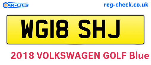 WG18SHJ are the vehicle registration plates.