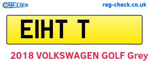 E1HTT are the vehicle registration plates.