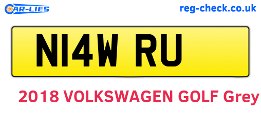 N14WRU are the vehicle registration plates.